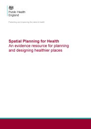 Spatial planning for health - an evidence resource for planning and designing healthier places