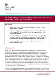 Use of potentially contaminated residential land, gardens and allotments