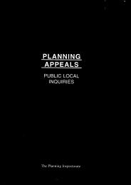 Planning appeals: public local inquiries