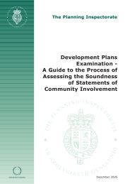 Development plans examination - a guide to the process of assessing the soundness of statements of community involvement