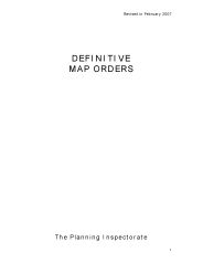 Definitive map orders (revised February 2007)