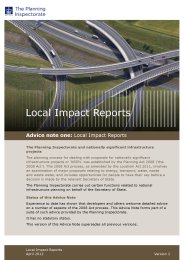 Local impact reports. Version 2, April 2012