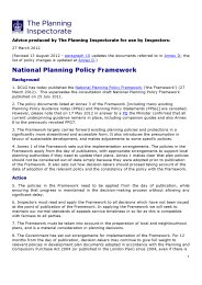 National planning policy framework (revised 13 August 2012)