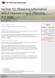 Section 52: obtaining information about interests in land (Planning Act 2008) - Section 52. Version 6, March 2017