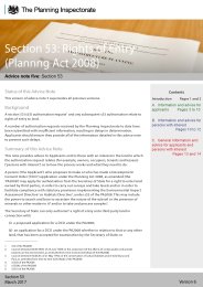 Section 53: rights of entry (Planning Act 2008) - section 53. Version 6, March 2017