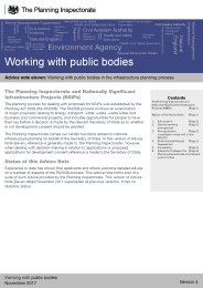 Working with public bodies - working with public bodies in the infrastructure planning process. Version 4, November 2017