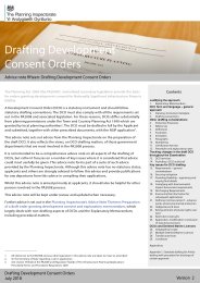 Drafting development consent orders