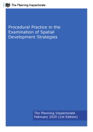 Procedural practice in the examination of spatial development strategies