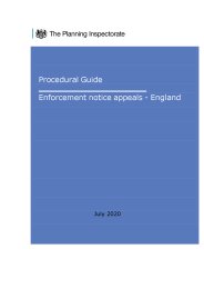 Procedural guide. Enforcement notice appeals - England (July 2020)