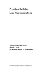 Procedure guide for local plan examinations