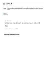 Consent to construct works on common land (February 2022)