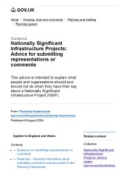 Nationally significant infrastructure projects: advice for submitting representations or comments