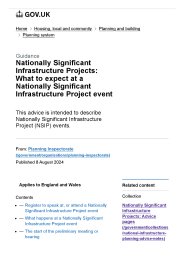 Nationally significant infrastructure projects: what to expect at a Nationally Significant Infrastructure Project event