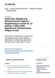 Nationally significant infrastructure projects: registering to speak at, or attend, a Nationally Significant Infrastructure Project event