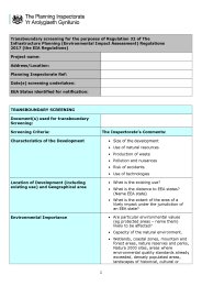 Annex 1 - Transboundary screening for the purposes of Regulation 32 of the Infrastructure Planning (Environmental Impact Assessment) Regulations 2017 (the EIA Regulations)