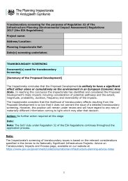 Annex 2 - Transboundary screening for the purposes of Regulation 32 of the Infrastructure Planning (Environmental Impact Assessment) Regulations 2017 (the EIA Regulations)