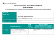 Advice on the section 53 'rights of entry' to land process - Annex A Checklist and Annex B Table