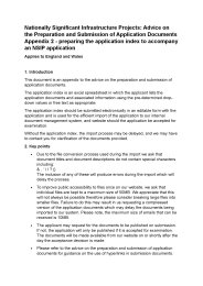 Nationally significant infrastructure projects: advice on the preparation and submission of application documents. Appendix 2 - preparing the application index to accompany an NSIP application