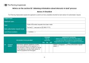 Advice on the section 52 'obtaining information about interests in land' process - Annex A Checklist and Annex B Table