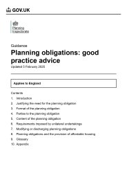 Planning obligations: good practice advice