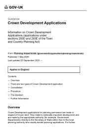 Crown development applications