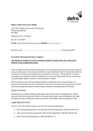 Appendix 1 - rights of way policy team letter