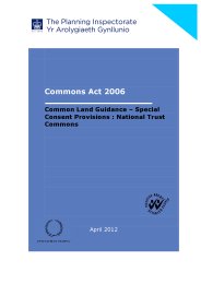 Commons act 2006. Common land guidance - special consent provisions: National Trust commons