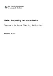 LDPs: preparing for submission. Guidance for local planning authorities