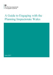 Guide to engaging with the Planning Inspectorate Wales
