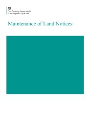 Maintenance of land notices