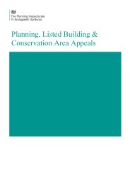 Planning, listed building and conservation area appeals