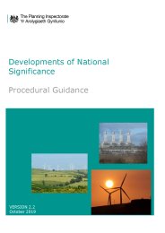 Developments of national significance - procedural guidance
