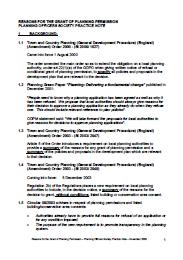 Reasons for the grant of planning permission. Practice note