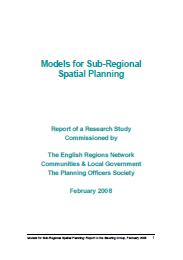 Models for sub-regional spatial planning