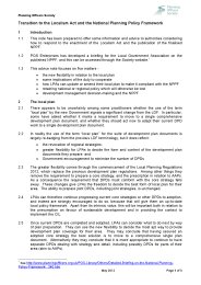 Transition to the Localism Act and the national planning policy framework