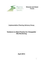Guidance on best practice for chargeable site monitoring