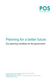 Planning for a better future - our planning manifesto for the government