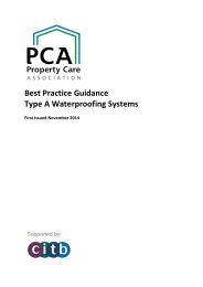 Best practice guidance - Type A waterproofing systems