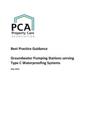 Best practice guidance - groundwater pumping stations serving Type C waterproofing systems