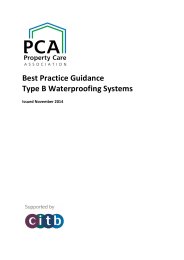 Best practice guidance - Type B waterproofing systems