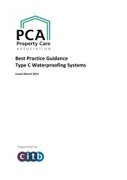 Best practice guidance - Type C waterproofing systems