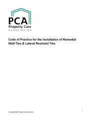 Code of practice for the installation of remedial wall-ties and lateral restraint ties