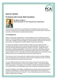 White paper: Problems with cavity wall insulation