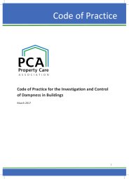 Code of practice for the investigation and control of dampness in buildings