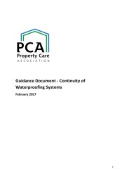 Guidance document - continuity of waterproofing systems