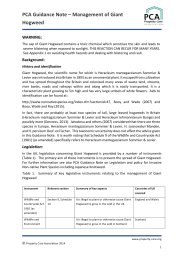PCA guidance note - management of giant hogweed