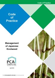 Management of Japanese Knotweed