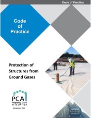 Code of practice - protection of structures from ground gases