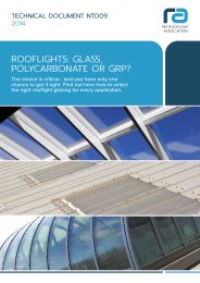 Rooflights - glass, polycarbonate or GRP?