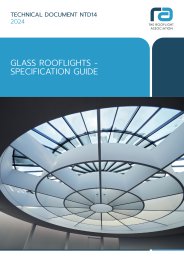 Glass rooflights - specification guide